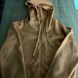 Shein Peach Zip-Up Hoodie